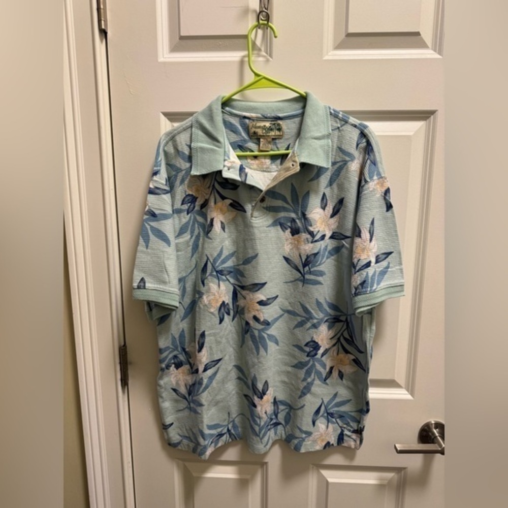 Mens Havana Jack’s Cafe Hawaiian Polo Shirt